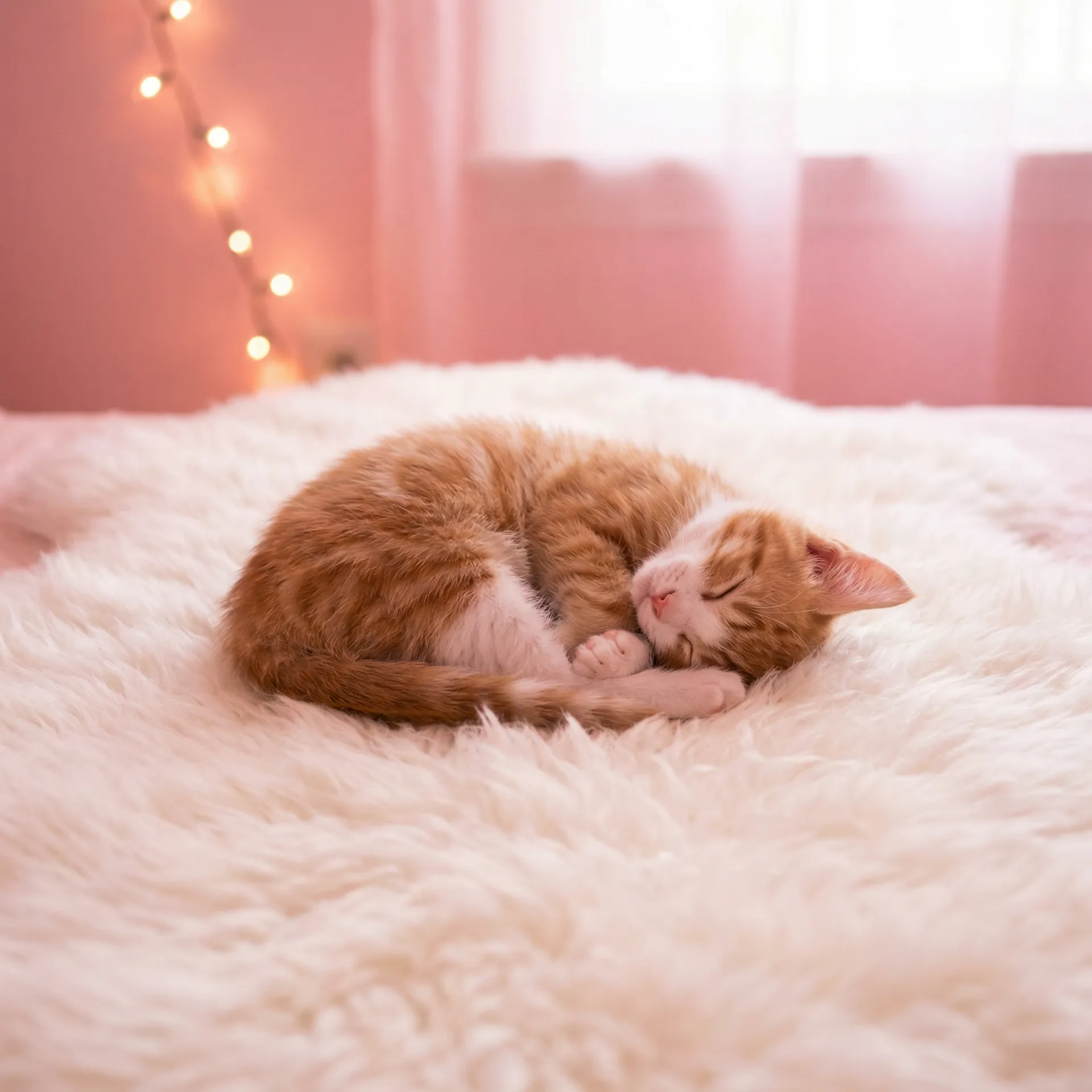 小猫蜷成一团入睡 - 晚节不保的妈妈妈26