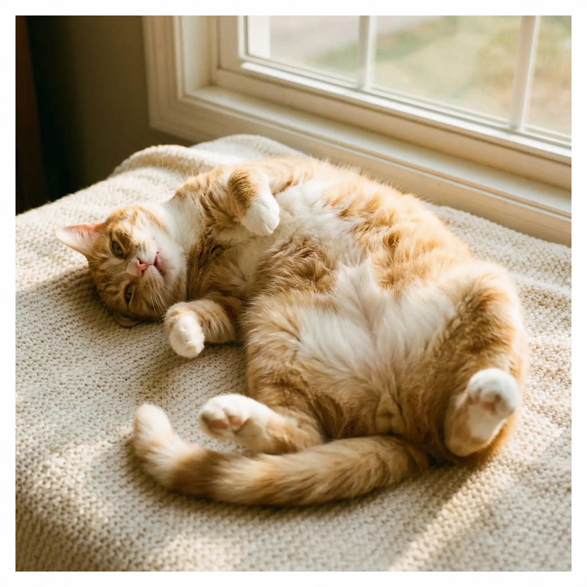 猫咪仰躺露出肚皮 - 晚节不保的妈妈妈26