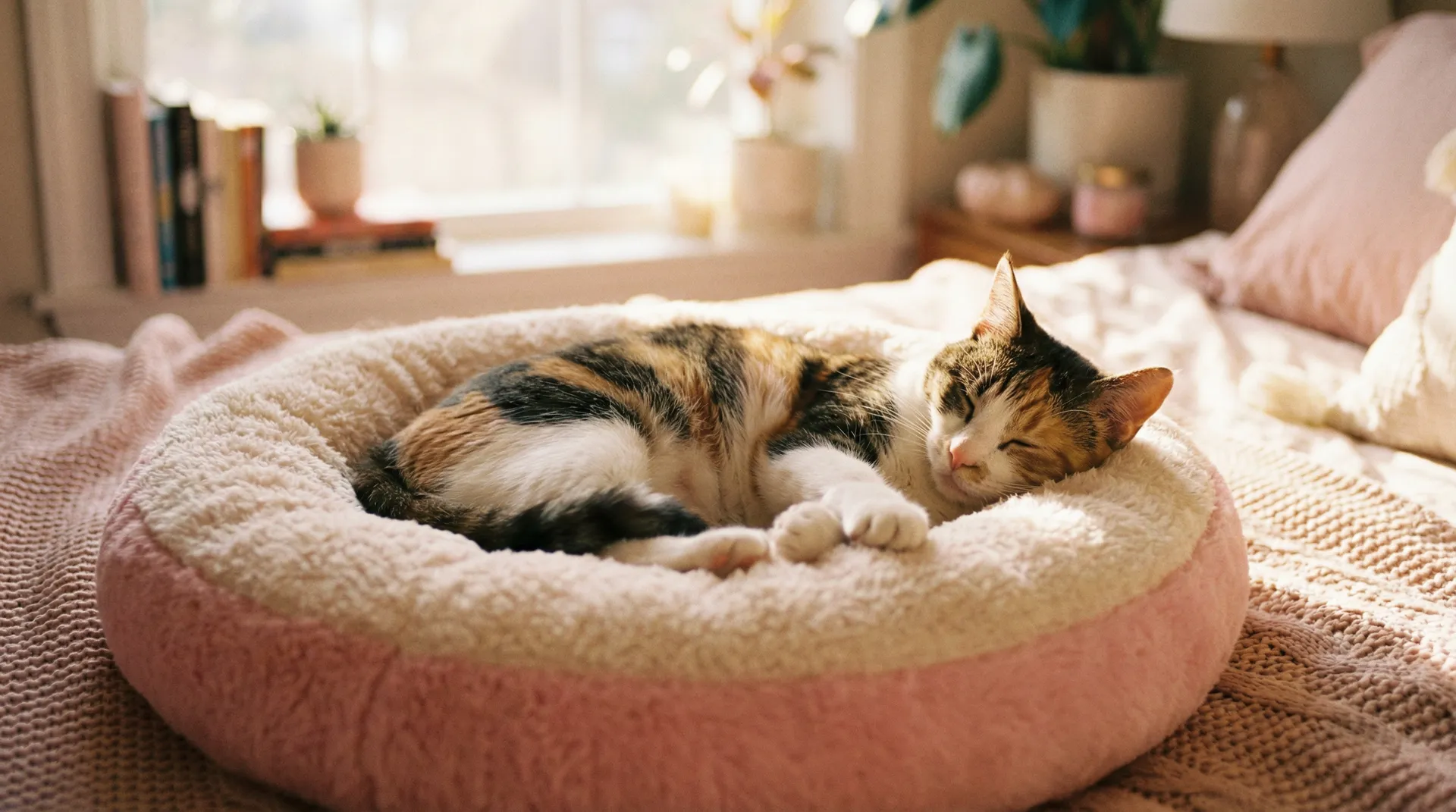 三花猫安静入睡 - 晚节不保的妈妈妈26